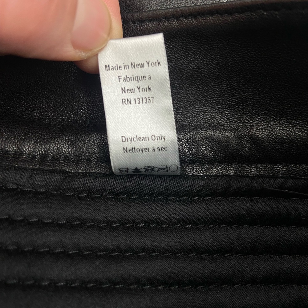 Marissa Webb Leather‎ Shorts Black Size 6 - Picture 10 of 10